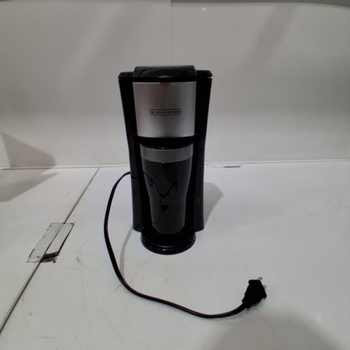 BLACK AND DECKER SINGLE SERVE COFFEE MAKER WITH TRAVEL MUG- 16OZ - BLACK - (MODEL: CM618) image 3