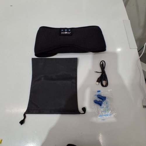 MUSICOZY BLUETOOTH MUSICAL SLEEPING EYE MASK - BLACK image 3