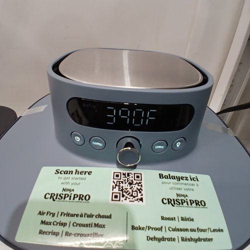NINJA CRISPI PRO 6-IN-1 GLASS AIR FRYER SAFE FAMILY-SIZED COOKING SYSTEM - 2.5QT - 6QT - CYBERSPACE/BLUE (MODEL: AS101CCY) image 2