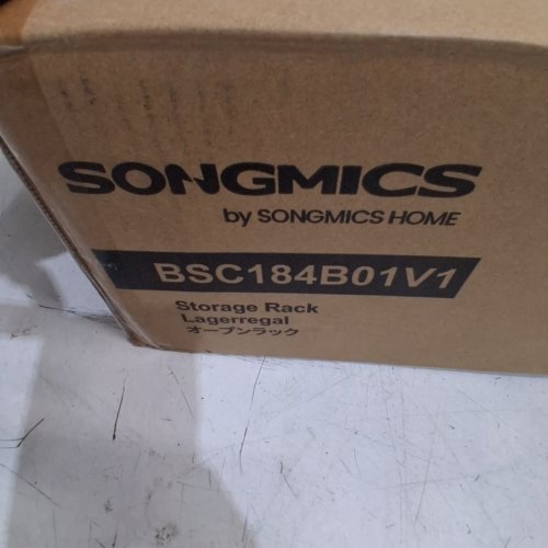 SONGMICS STORAGE RACK - 12.6" X 31.5" X 44.3" - BLACK (MODEL: BSC184B01V1) image 2