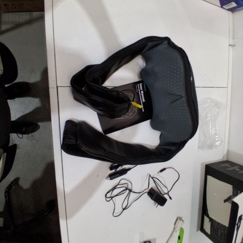 NEKTECK KNEADING MASSAGER FOR NECK, BACK AND FEET WITH 8 KNEADING ROLLERS AND HEAT - BLACK (MODEL: LMS-801) image 3