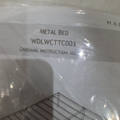 ALLEWIE METAL PLATFORM BED FRAME - QUEEN - WHITE (MODEL: WDLWCTTC003) image 5
