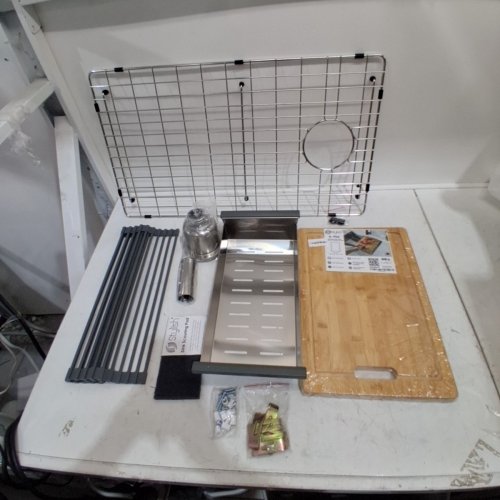 STYLISH WORKSTATION SINGLE BOWL UNDERMOUNT KITCHEN SINK - 30" X 19" X 10" - STAINLESS STEEL (MODEL: S-611W) image 4