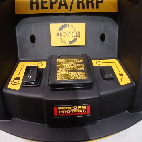 DEWALT HEPA DUST EXTRACTOR WITH AUTOMATIC FILTER CLEANING - 8GAL/5FT HOSE - BLACK/YELLOW (MODEL: DWV010) image 2