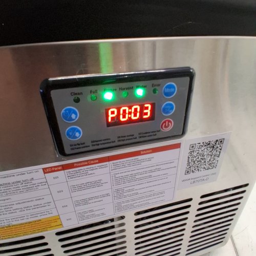 COMMERCIAL ICE MAKER MACHINE - 80 LBS/24H - STAINLESS STEEL (MODEL: LB70TA-D) image 2