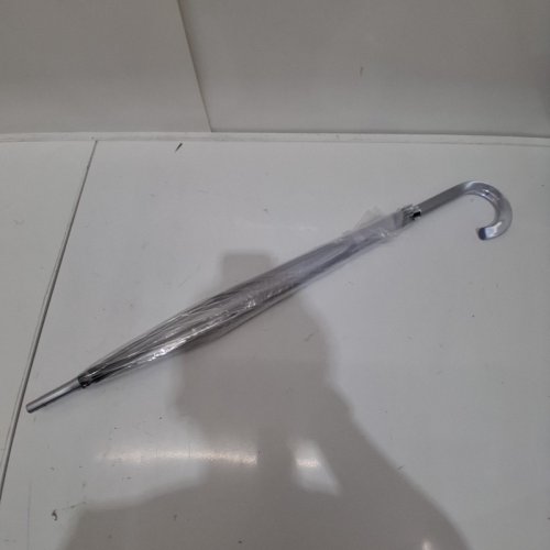 WASING AUTO-OPEN WINDPROOF CLEAR BUBBLE UMBRELLA WITH EUROPEAN J HOOK HANDLE - 46'' - CLEAR image 2