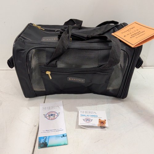 DELTA TRAVEL PET CARRIER - MEDIUM - BLACK (ITEM: 250327GP) image 3
