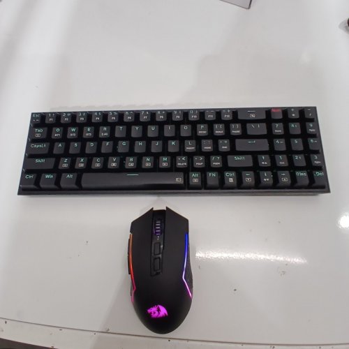 REDRAGON M693 WIRELESS RGB BACKLIT 75% GAMING KEYBOARD & MOUSE COMBO - 7200 DPI - BLACK (MODEL: S136) image 2