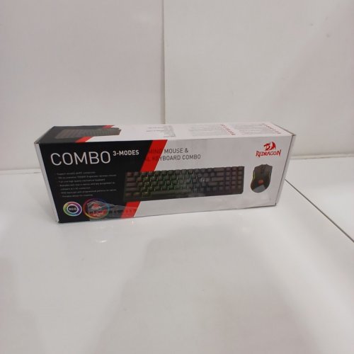 REDRAGON M693 WIRELESS RGB BACKLIT 75% GAMING KEYBOARD & MOUSE COMBO - 7200 DPI - BLACK (MODEL: S136) image 4