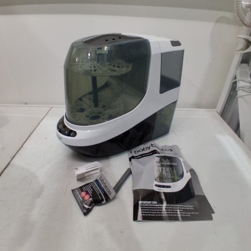 BABYBREZZA BOTTLE WASHER PRO 3-IN-1 WASHER/STERILIZER/DRYER - HOLDS 4 BOTTLES - BLACK/WHITE (MODEL: BRZ0103) image 3