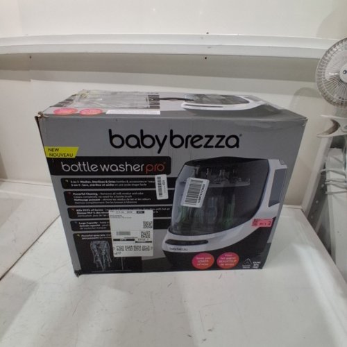 BABYBREZZA BOTTLE WASHER PRO 3-IN-1 WASHER/STERILIZER/DRYER - HOLDS 4 BOTTLES - BLACK/WHITE (MODEL: BRZ0103) image 7