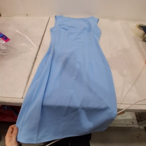 INSPIRE CHIC WOMEN'S SHEATH DRESS- EXTRA SMALL -BLUE image 2