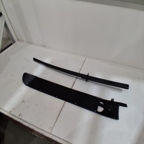 COLD STEEL TACTICAL KATANA MACHETE - 36.5" OVERALL / 24" BLADE - SHARPENED - BLACK (MODEL: CS-97TKMS) image 2