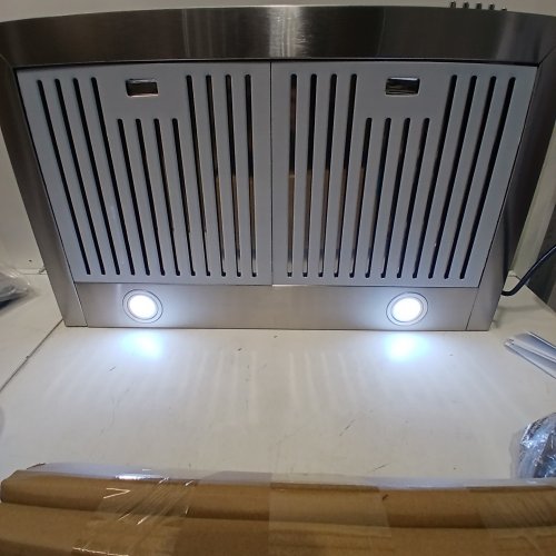 AURAKICH WALL MOUNT CHIMNEY RANGE HOOD - 450CFM - 30" - SILVER (MODEL: AUR-RHP02-US) image 2