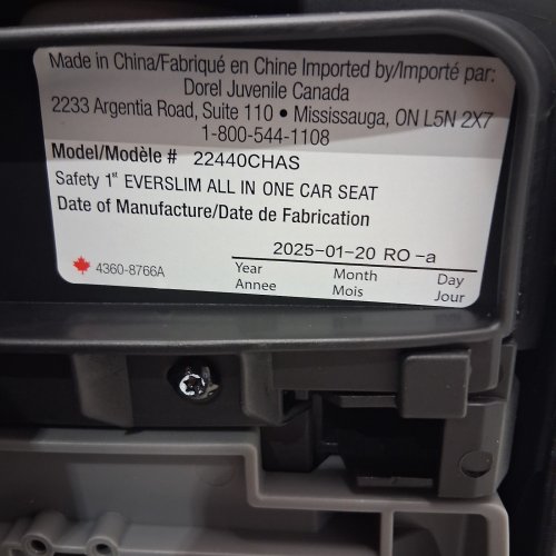 SAFETY 1ST EVERSLIM ALL IN ONE CONVERTIBLE CAR SEAT - DUNES EDGE (MODEL: 22440CHAS) image 2