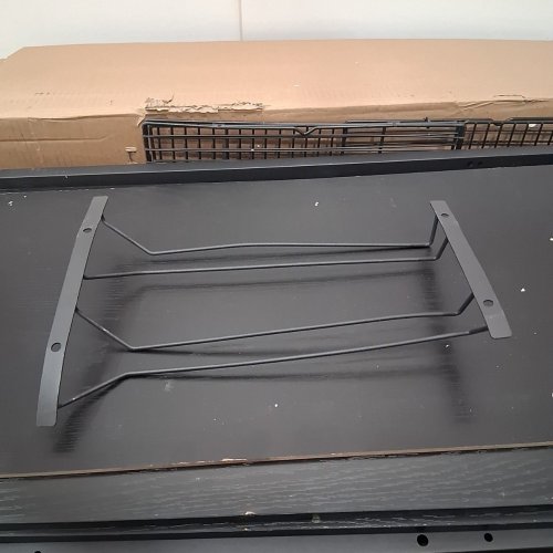 IRONCK BAKERS STORAGE RACK SHELVING UNIT WITH LED LIGHTS & CHARGING STATION - 47" X 16" X 67" - BLACK - (MODEL: HK-BR-10) image 15