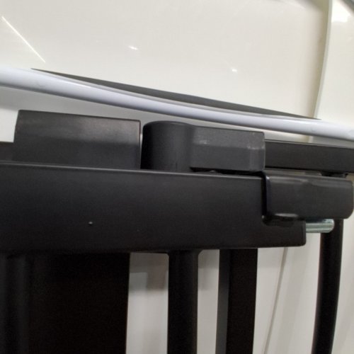 BABELIO PRESSURE MOUNTED METAL BABY GATE - 30" X 29"- 48" - BLACK (MODEL: CB-M-101) image 3