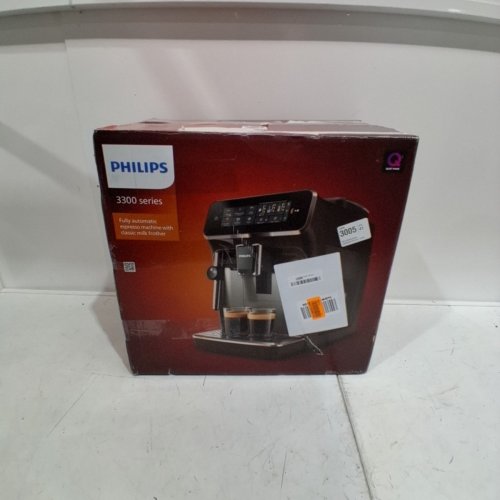 PHILIPS 3300 SERIES FULLY AUTOMATIC ESPRESSO MACHINE WITH BUILT-IN GRINDER & MILK FROTHER - BLACK CHROME (MODEL: EP3326/90) image 6
