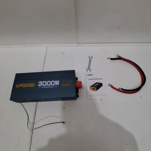 MWXNE POWER INVERTER WITH LCD DISPLAY & 4 AC OUTLETS - 3000W - BLUE image 2