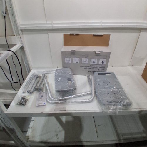 MEDLINE GUARDIAN DELUXE ALUMINUM BATH CHAIR - 400LBS CAP - GREY (MODEL: G2-101KRX1) image 2