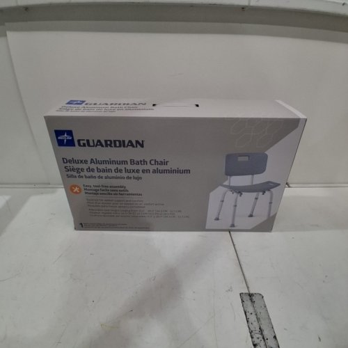 MEDLINE GUARDIAN DELUXE ALUMINUM BATH CHAIR - 400LBS CAP - GREY (MODEL: G2-101KRX1) image 4