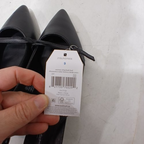 WOMEN'S TIME AND TRUE SLINGBACK HEELS - 9 - BLACK (STYLE: 21SLINGYM26) image 2
