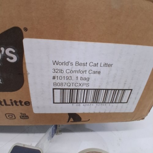 WORLD'S BEST CAT LITTER COMFORT CARE - 32LBS, UNSCENTED - WHITE/GREEN (MODEL: 10193) image 2