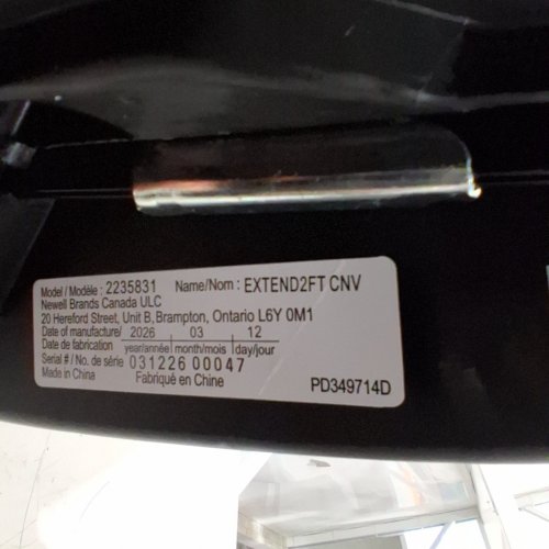 GRACO EXTEND2FIT CONVERTIBLE CAR SEAT - GREY (MODEL: 2235831 ) image 2