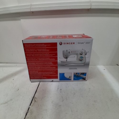 SINGER SIMPLE SEWING MACHINE - 108 STITCH APPLICATION - WHITE (MODEL: 3337) image 7