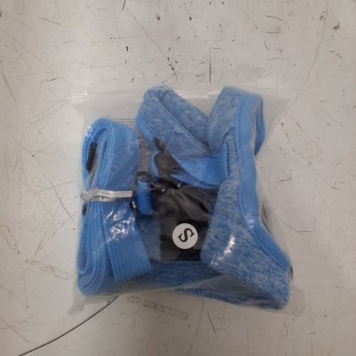 2PC SOFT PLUSH CAT HARNESS WITH LEASH - SMALL - BLUE image 2