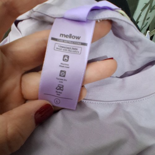 MEN'S MELLOW SOFT SHORT SLEEVE T-SHIRT - LARGE - LAVENDER image 2