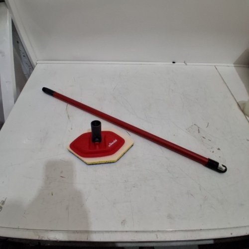 VILEDA BATH MAGIC SPONGE MOP 360 REUSABLE SWIVEL HEAD -RED/GREY (MODEL: 179651) image 2