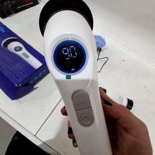 7-IN-1 CORDLESS ELECTRIC SPIN SCRUBBER FOR BATHROOM - 12"-54" - WHITE/BLACK image 2