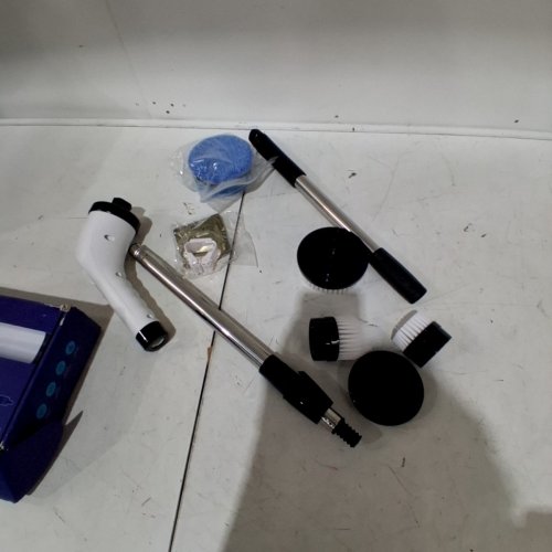7-IN-1 CORDLESS ELECTRIC SPIN SCRUBBER FOR BATHROOM - 12"-54" - WHITE/BLACK image 3