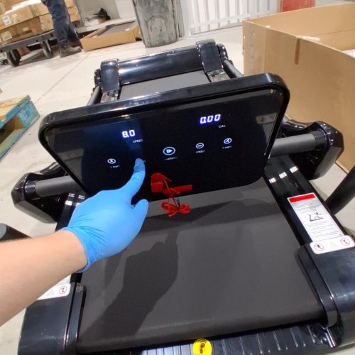 SUPERFIT FOLDING ELECTRIC TREADMILL RUNNING MACHINE WITH APP CONTROL BLUETOOTH - 2.25HP - 264.5LBS CAPACITY - BLACK (MODEL:SP37610BK) image 2