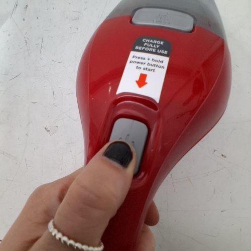 BLACK AND DECKER DUSTBUSTER CORDLESS HANDHELD VACUUM - WASHABLE FILTER - RED (MODEL: HNVC115JB06) image 2