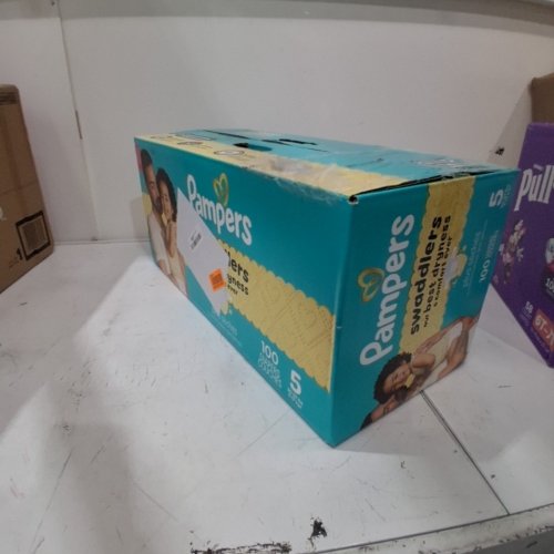 100PK PAMPERS SWADDLERS 100% LEAKPROOF DISPOSABLE BABY DIAPERS - SIZE 5 image 2