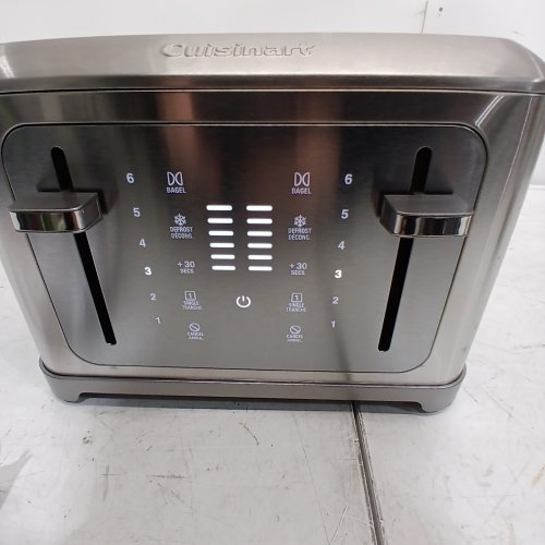 CUISINART 4-SLICE DUAL SIDE TOUCH SCREEN TOASTER - 6 SETTING - SILVER/STAINLESS STEEL (MODEL: 2691346) image 2
