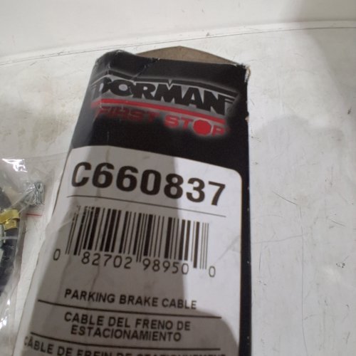 DORMAN REAR DRIVER SIDE PARKING BRAKE CABLE COMPATIBLE WITH SELECT HONDA MODELS - BLACK (MODEL:C660837) image 2