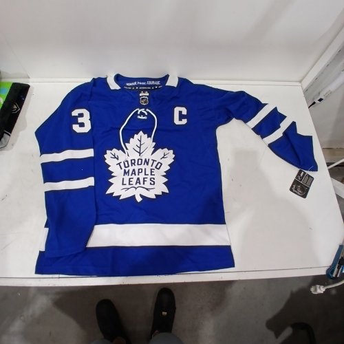 AUTHENTIC LICENCED MEN'S TORONTO MAPLE LEAFS - AUSTON MATTHEWS FANATICS BRANDED BLUE BREAKAWAY CAPITANS JERSEY - 50 - BLUE/WHITE image 3