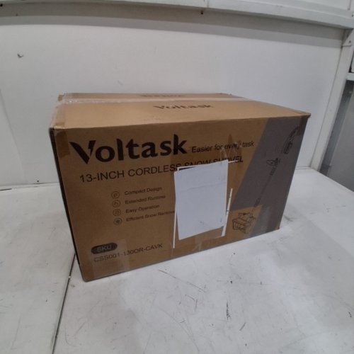 VOLTASK CORDLESS ELECTRIC SNOW SHOVEL WITH 1 BATTERY - 13" - 24V BLACK/ORANGE (MODEL: CSS001-130OR-CAVK) image 7