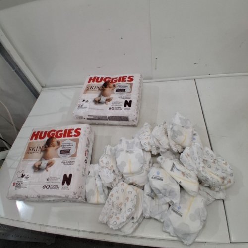 146PK HUGGIES SKIN ESSENTIALS 100% LEAKPROOF DIAPERS - SIZE NEWBORN image 2