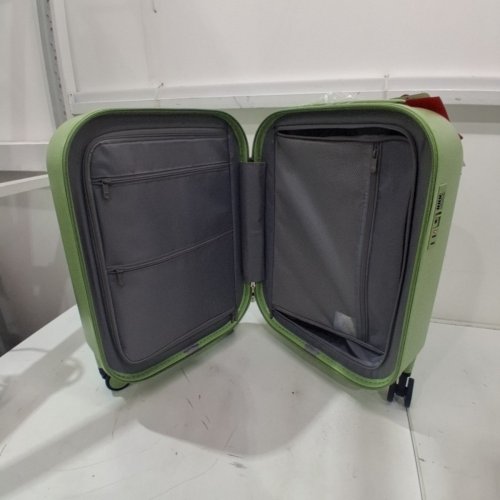 MIXI HARD SHELL ROLLING TRAVEL SUITCASE LUGGAGE WITH CUP PHONE HOLDER - 20" - AVOCADO GREEN (MODEL: M9290) image 3