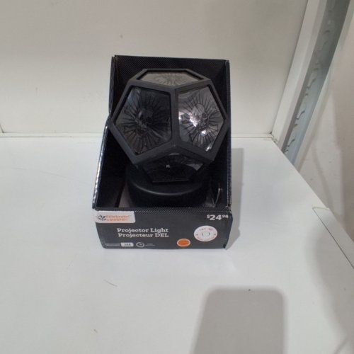 HALLOWEEN SKULL PROJECTOR LIGHT - 8" - GREEN/BLACK image 2