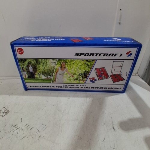 SPORTCRAFT 2-IN-1 LADDER AND BEAN BAG TOSS GAME - RED / BLUE image 4