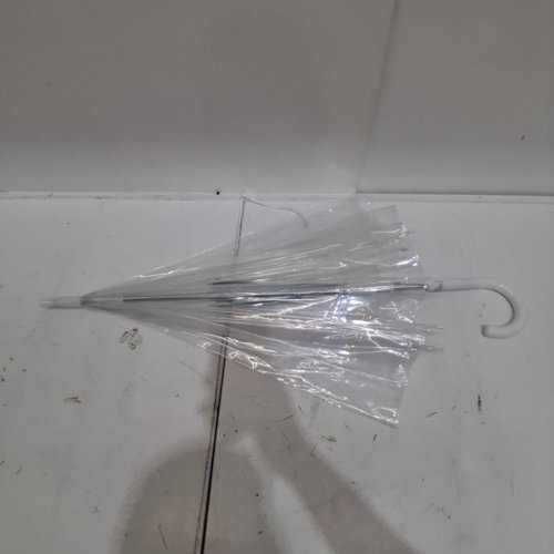 BUBBLE CLEAR UMBRELLA - 32" - CLEAR/WHITE image 2