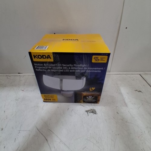 KODA MOTION-ACTIVATED LED SECURITY FLOOD LIGHT - 4800LM 5000K- WHITE (MODEL: 1938035/LM030878) image 5
