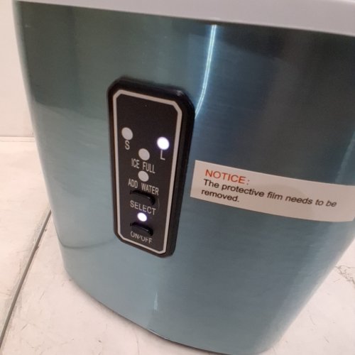 EUHOMY COUNTERTOP ICE MAKER MACHINE WITH HANDLE, BASKET AND SCOOP - MAKES 26LB PER DAY - SILVER (MODEL: IM-01X/IM008-B IN008-BSI-CAEH) image 2