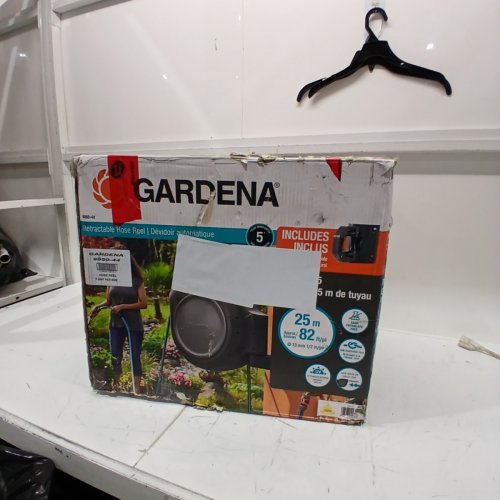 GARDENA RETRACTABLE HOSE REEL - 83FT - GRAY (MODEL: 8050-44) image 5
