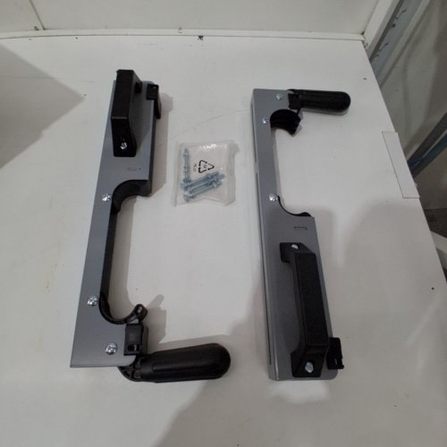 2PK POWERTEC MITER SAW STAND MOUNTING BRACKETS - GREY image 2